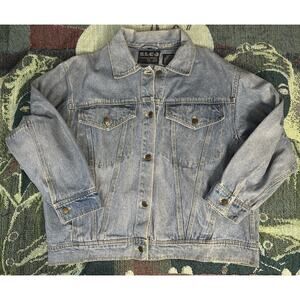 Vintage 80s Elco By Uzzi Denim Button Up Trucker Jacket XL